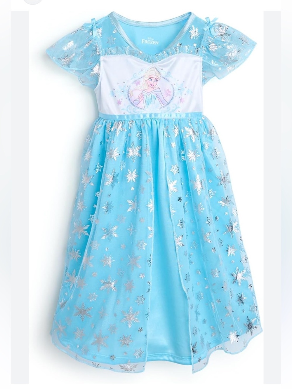 Disney Blue Elsa Snowflake Dress for Kids